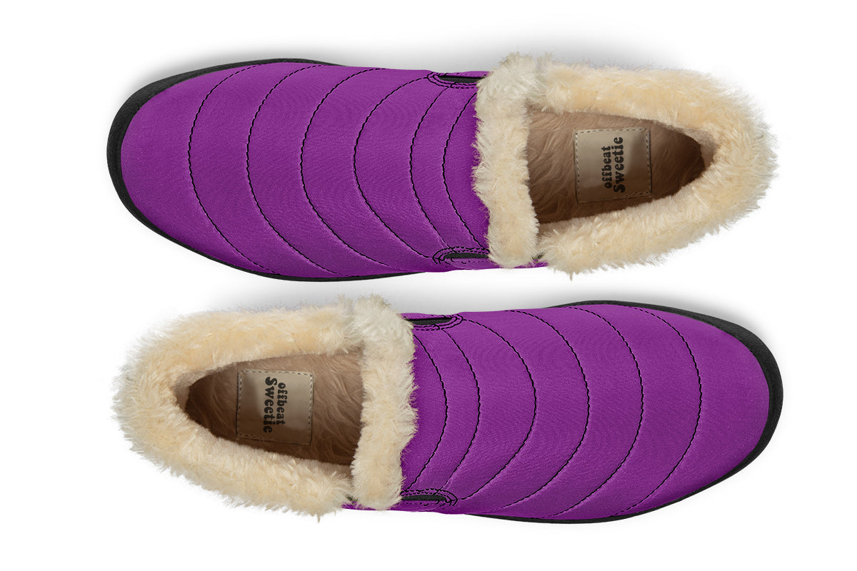 Purple Reign Winter Shoes - Offbeat Sweetie