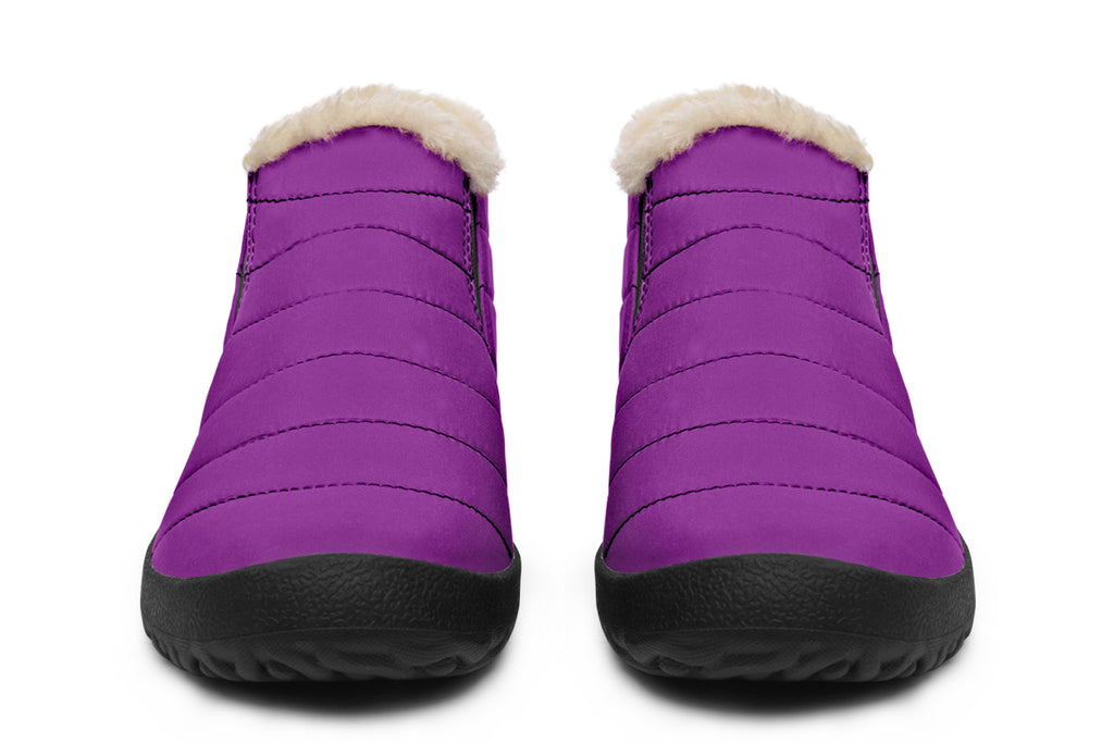 Purple Reign Winter Shoes - Offbeat Sweetie