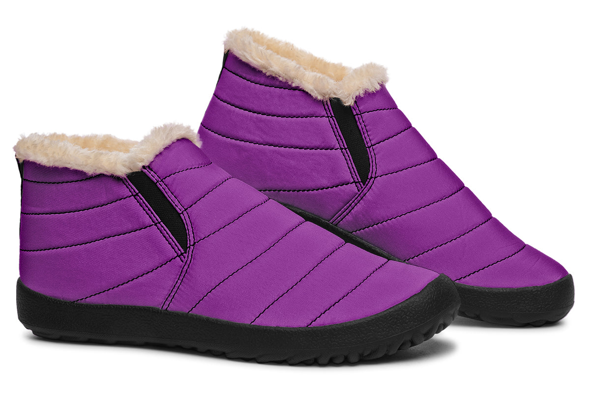 Purple Reign Winter Shoes - Offbeat Sweetie