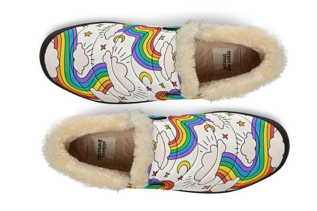 Rainbow Dreams Winter Shoes - Offbeat Sweetie