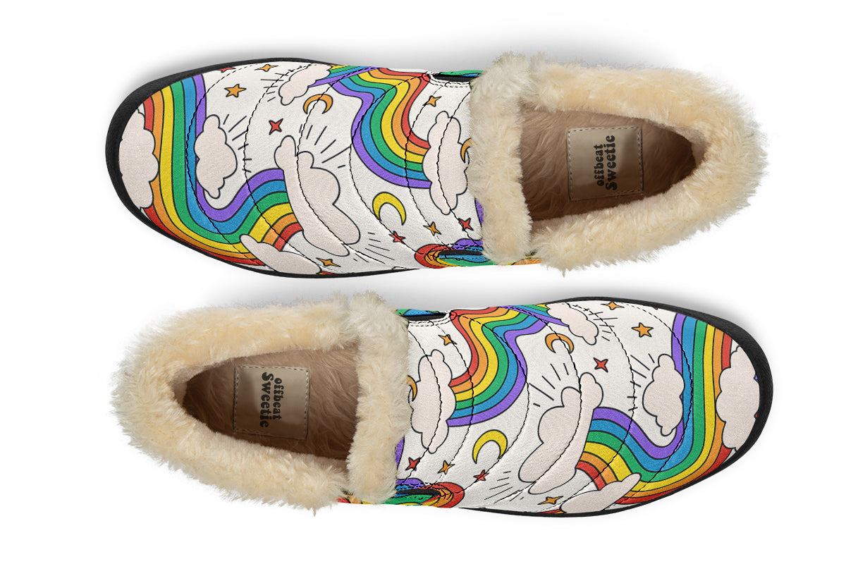 Rainbow Dreams Winter Shoes - Offbeat Sweetie