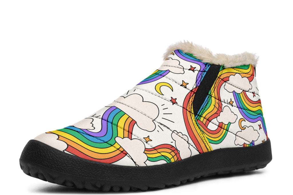 Rainbow Dreams Winter Shoes - Offbeat Sweetie