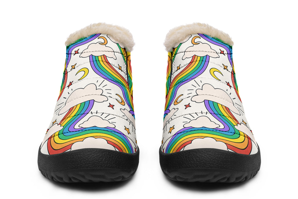 Rainbow Dreams Winter Shoes - Offbeat Sweetie