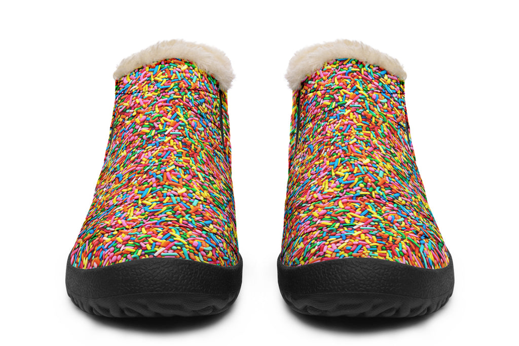 Rainbow Sprinkles Winter Shoes - Offbeat Sweetie