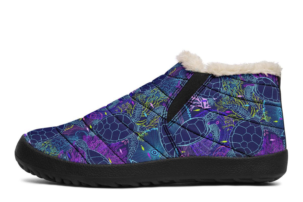 Sea Turtles Winter Shoes - Offbeat Sweetie