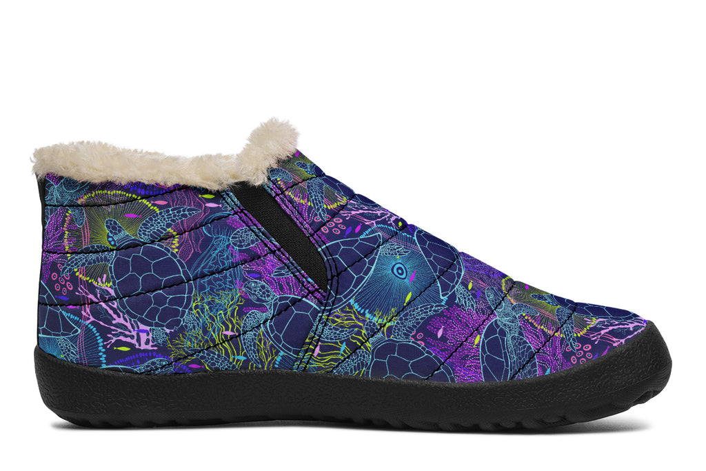 Sea Turtles Winter Shoes - Offbeat Sweetie