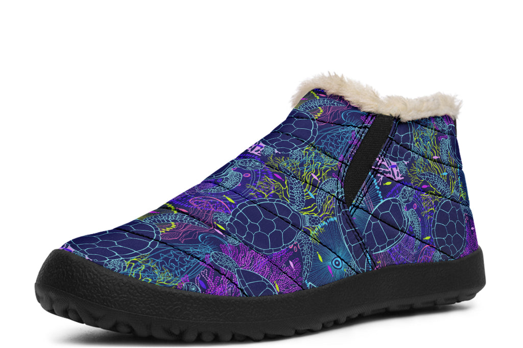 Sea Turtles Winter Shoes - Offbeat Sweetie