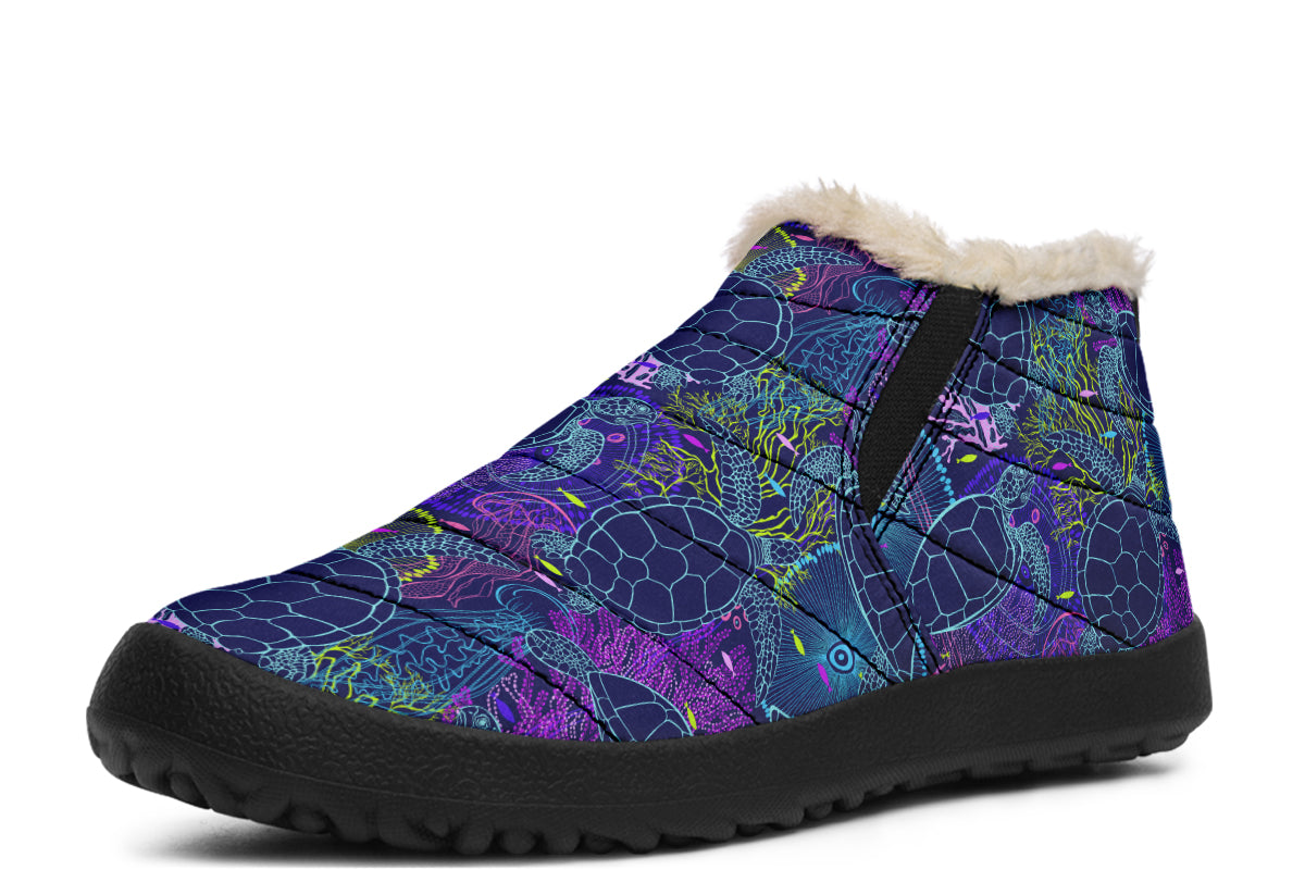 Sea Turtles Winter Shoes - Offbeat Sweetie