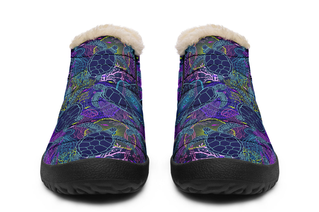 Sea Turtles Winter Shoes - Offbeat Sweetie