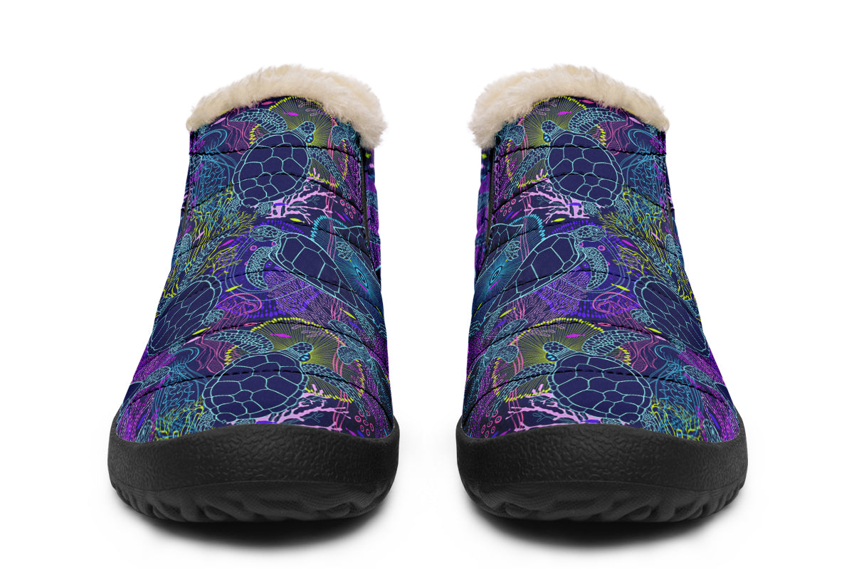 Sea Turtles Winter Shoes - Offbeat Sweetie