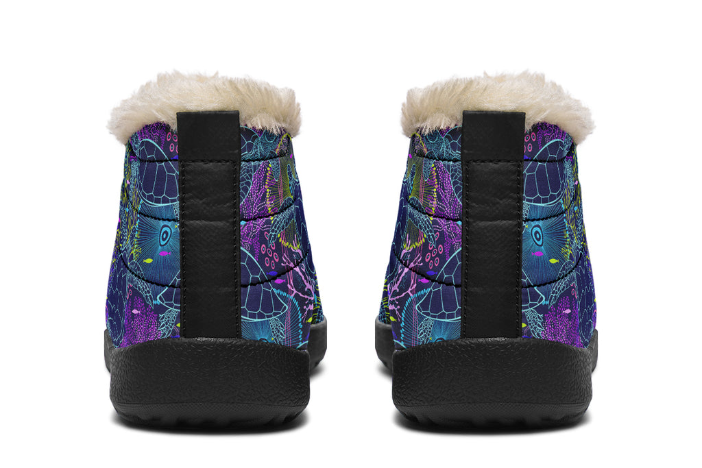 Sea Turtles Winter Shoes - Offbeat Sweetie