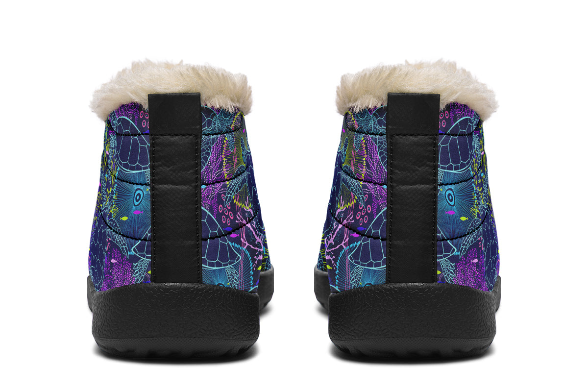 Sea Turtles Winter Shoes - Offbeat Sweetie