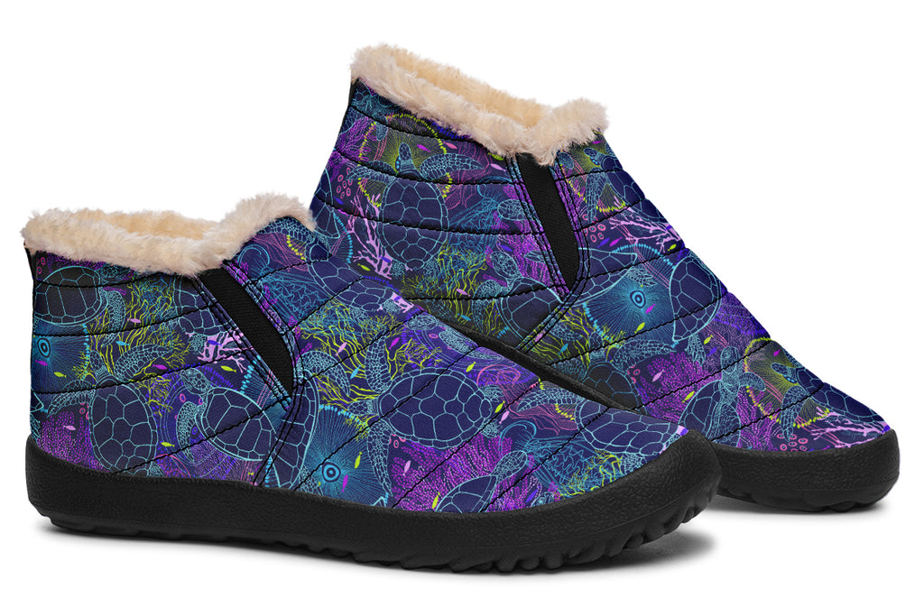 Sea Turtles Winter Shoes - Offbeat Sweetie