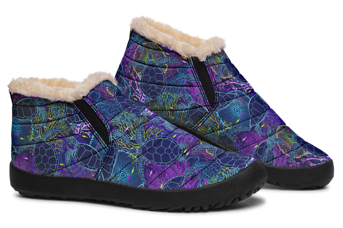 Sea Turtles Winter Shoes - Offbeat Sweetie
