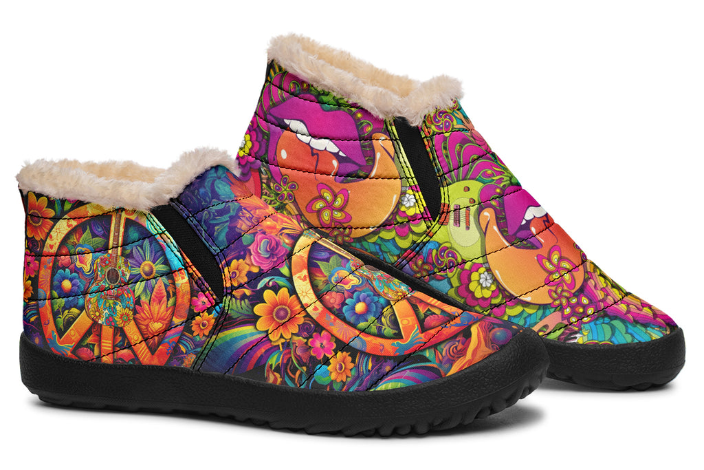 Summer Of Love Winter Shoes - Offbeat Sweetie