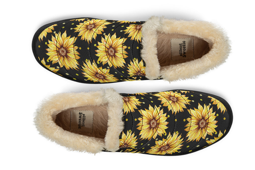 Sunflowers Winter Shoes - Offbeat Sweetie
