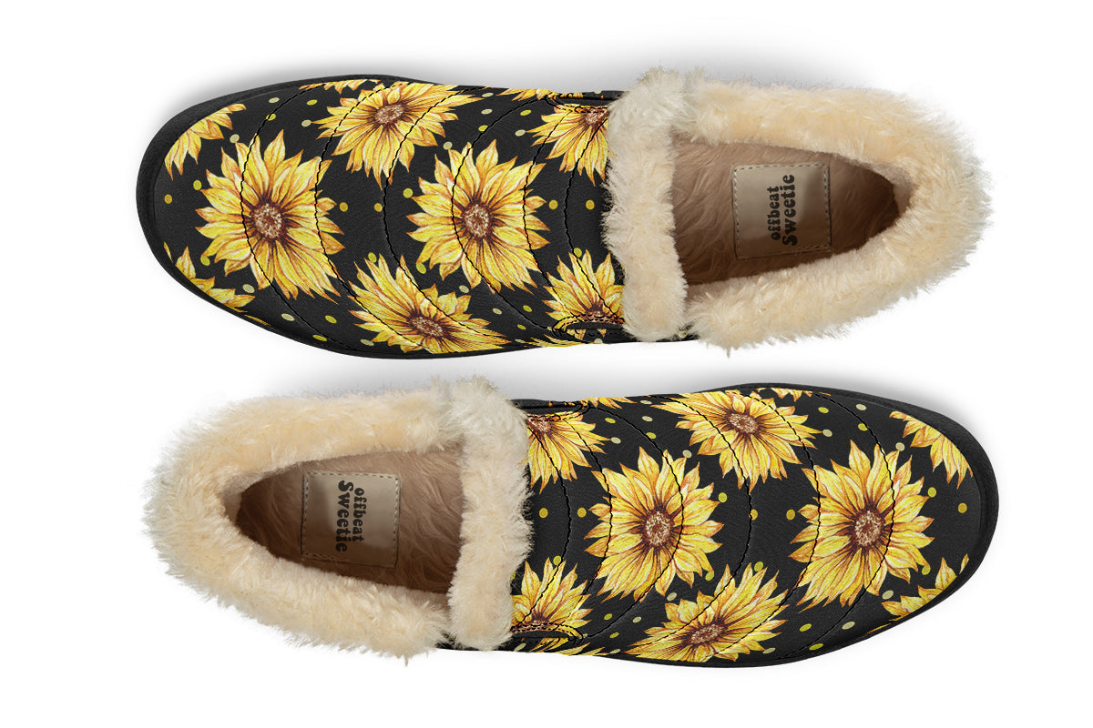 Sunflowers Winter Shoes - Offbeat Sweetie