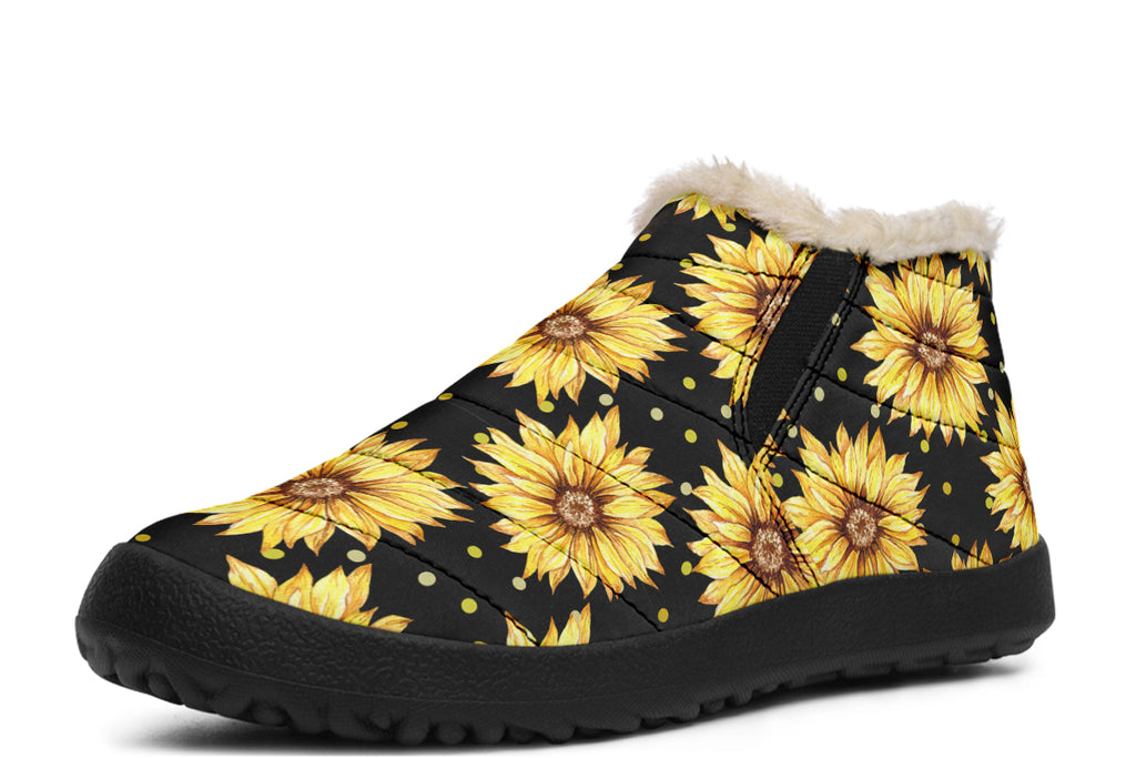 Sunflowers Winter Shoes - Offbeat Sweetie