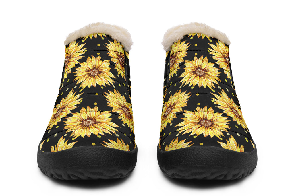 Sunflowers Winter Shoes - Offbeat Sweetie