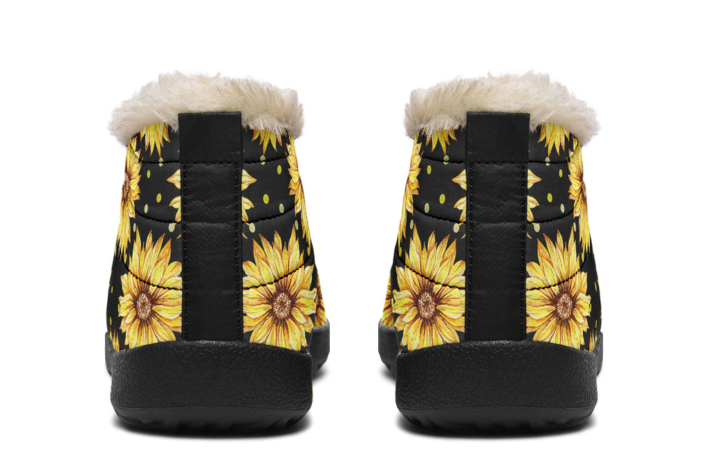 Sunflowers Winter Shoes - Offbeat Sweetie