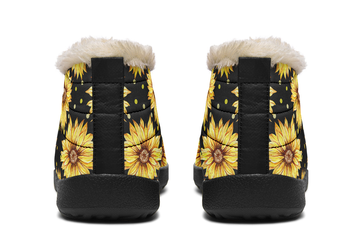 Sunflowers Winter Shoes - Offbeat Sweetie