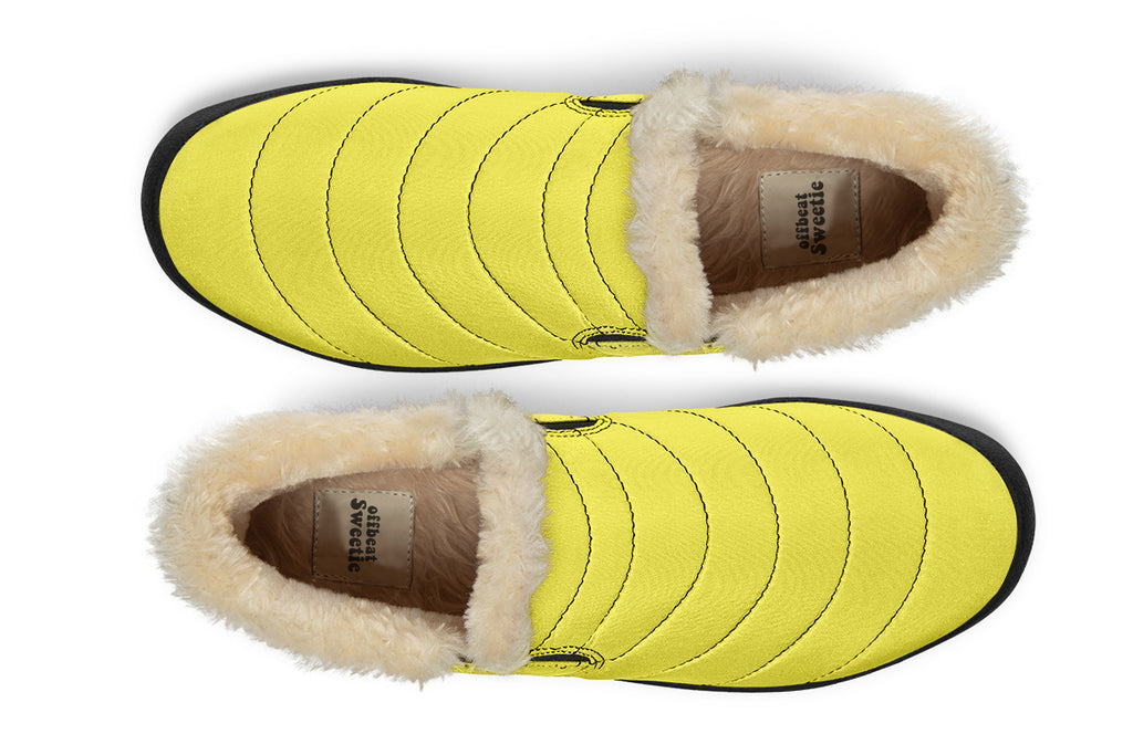 Sunny Yellow Winter Shoes - Offbeat Sweetie