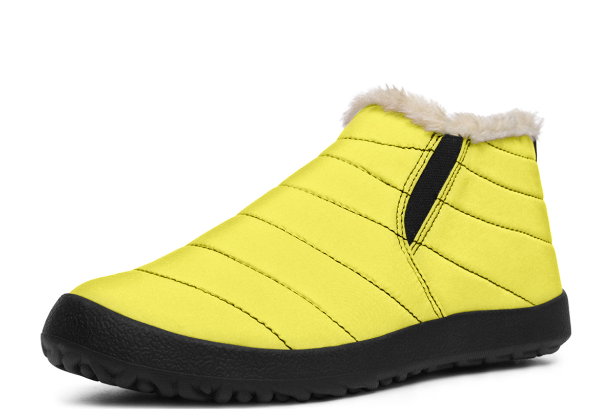 Sunny Yellow Winter Shoes - Offbeat Sweetie