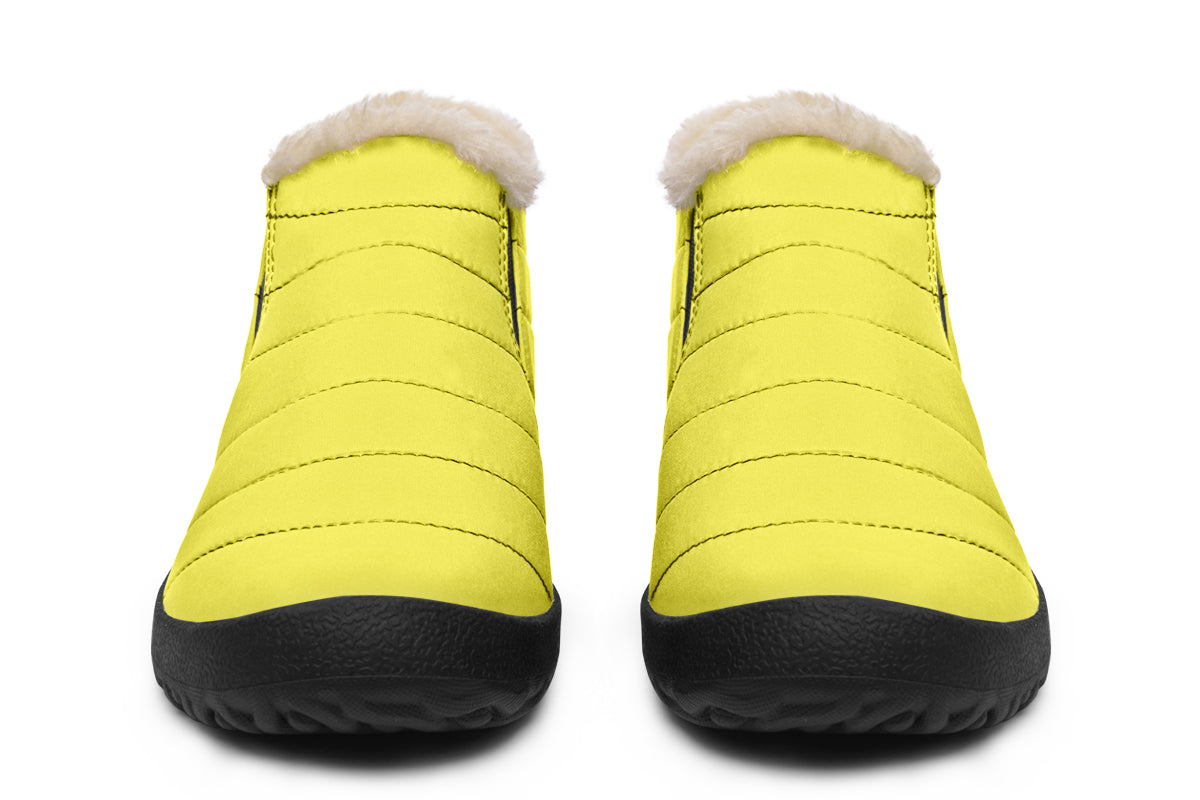 Sunny Yellow Winter Shoes - Offbeat Sweetie
