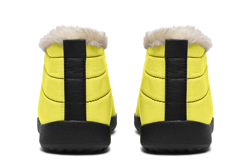 Sunny Yellow Winter Shoes - Offbeat Sweetie