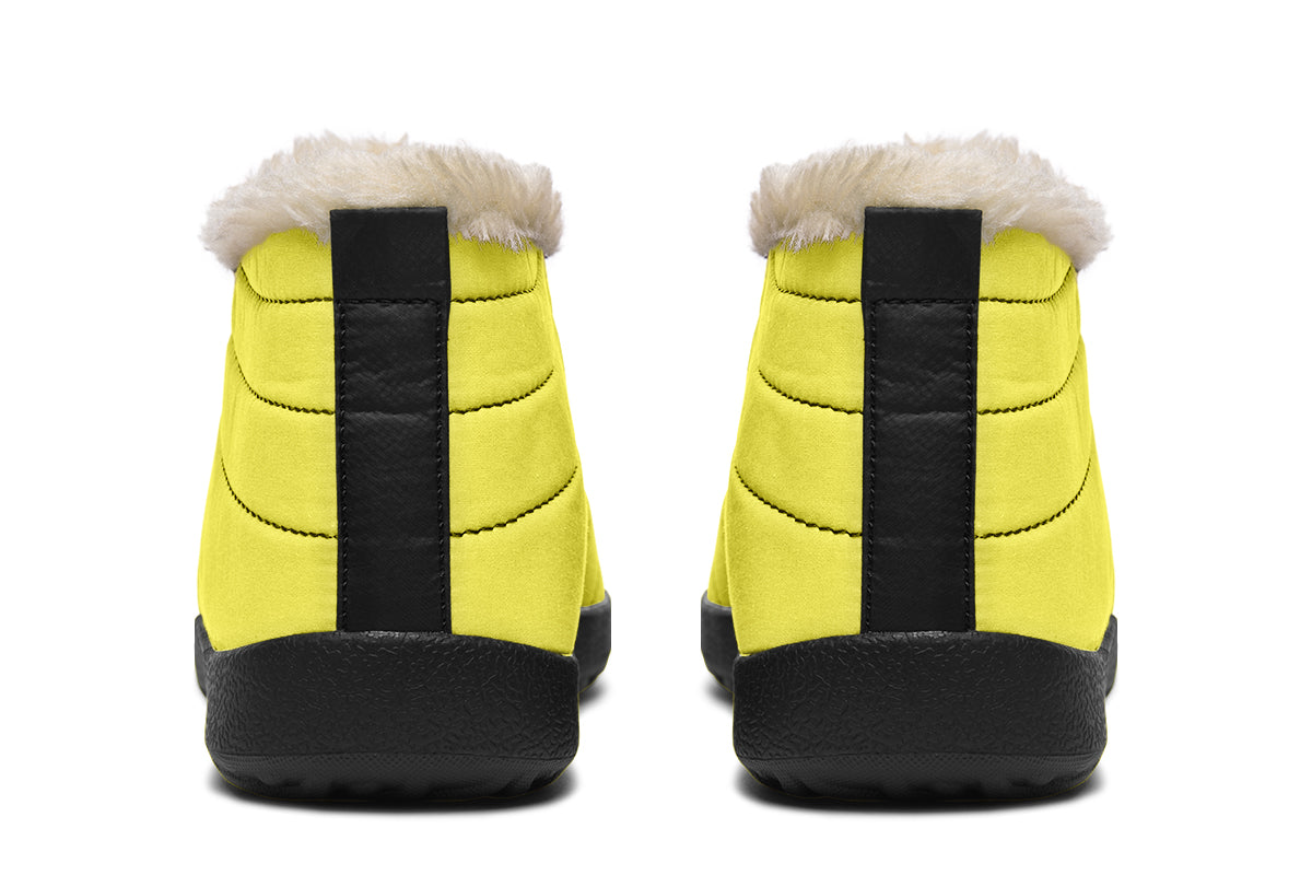 Sunny Yellow Winter Shoes - Offbeat Sweetie
