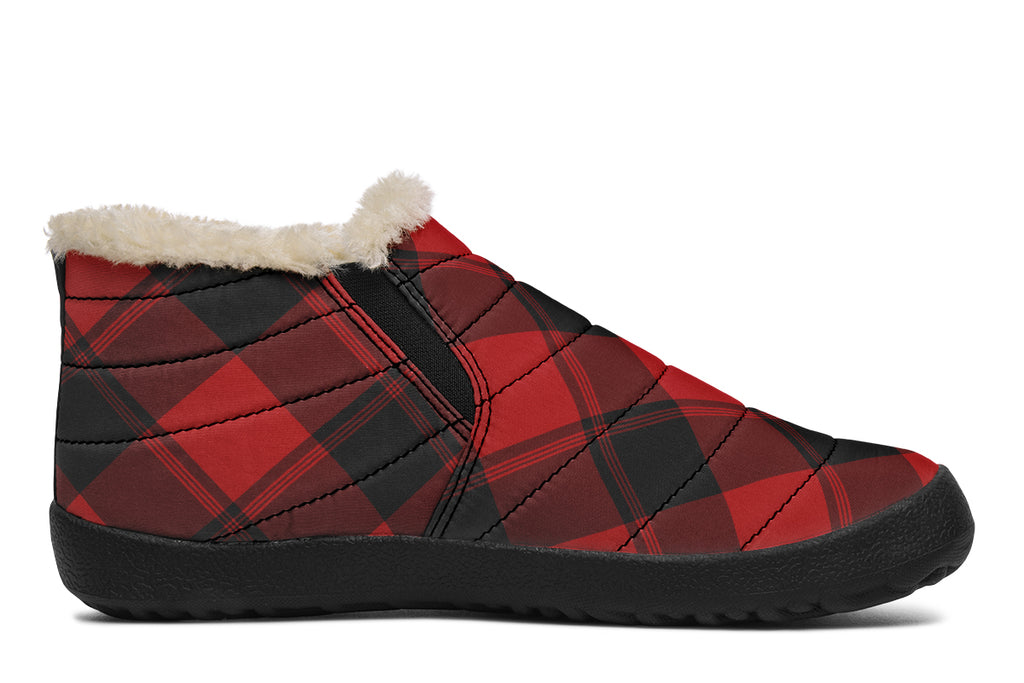 Toffee Apple Plaid Winter Shoes