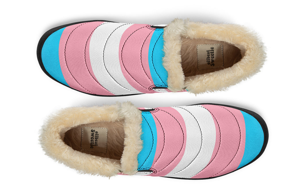 Trans Flag Winter Shoes - Offbeat Sweetie