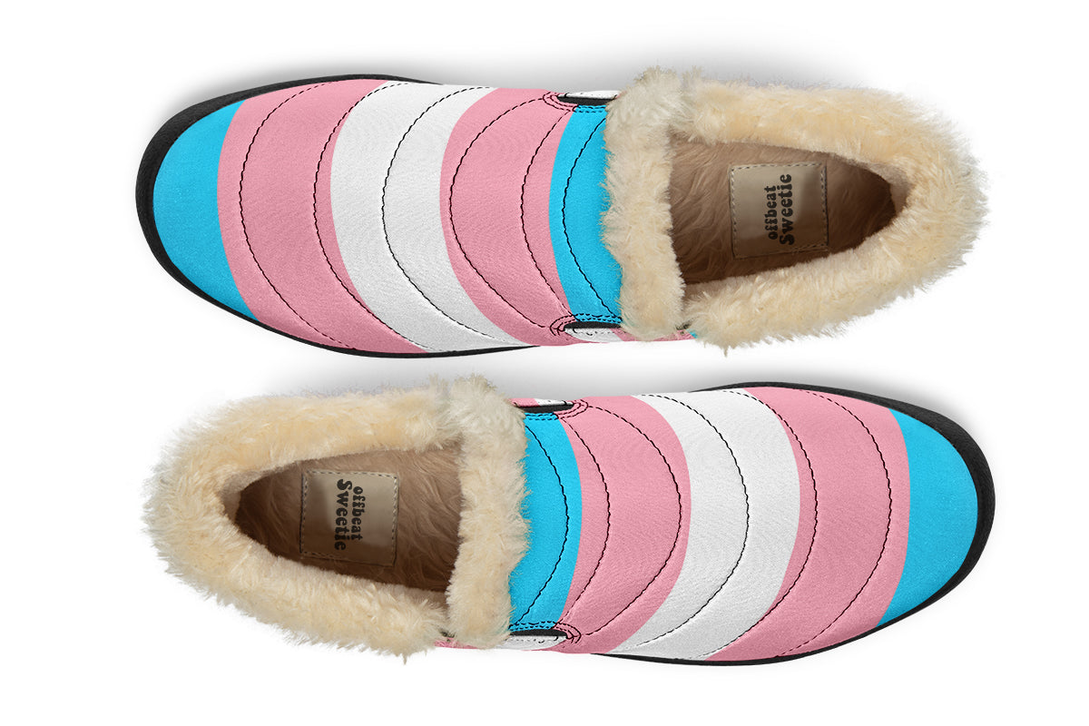 Trans Flag Winter Shoes - Offbeat Sweetie