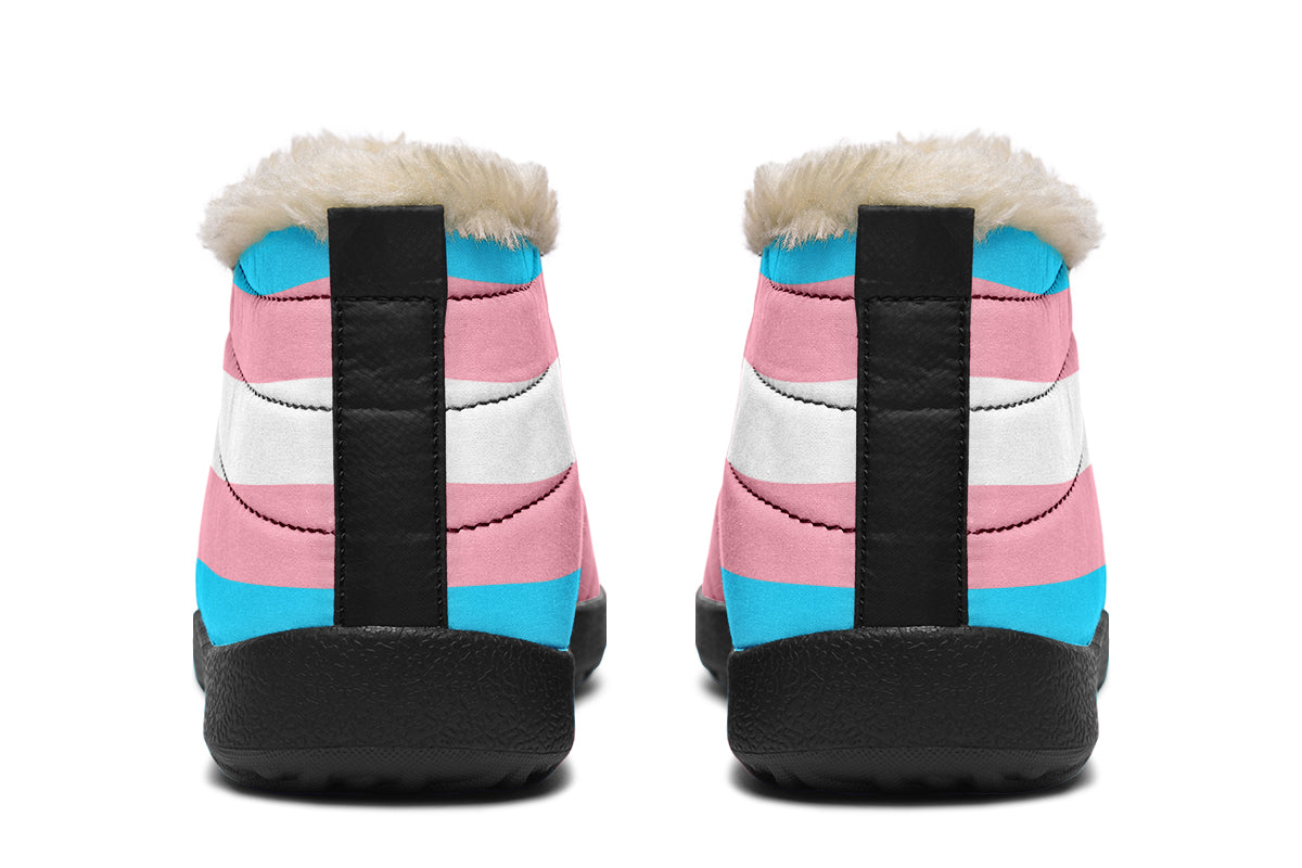 Trans Flag Winter Shoes - Offbeat Sweetie