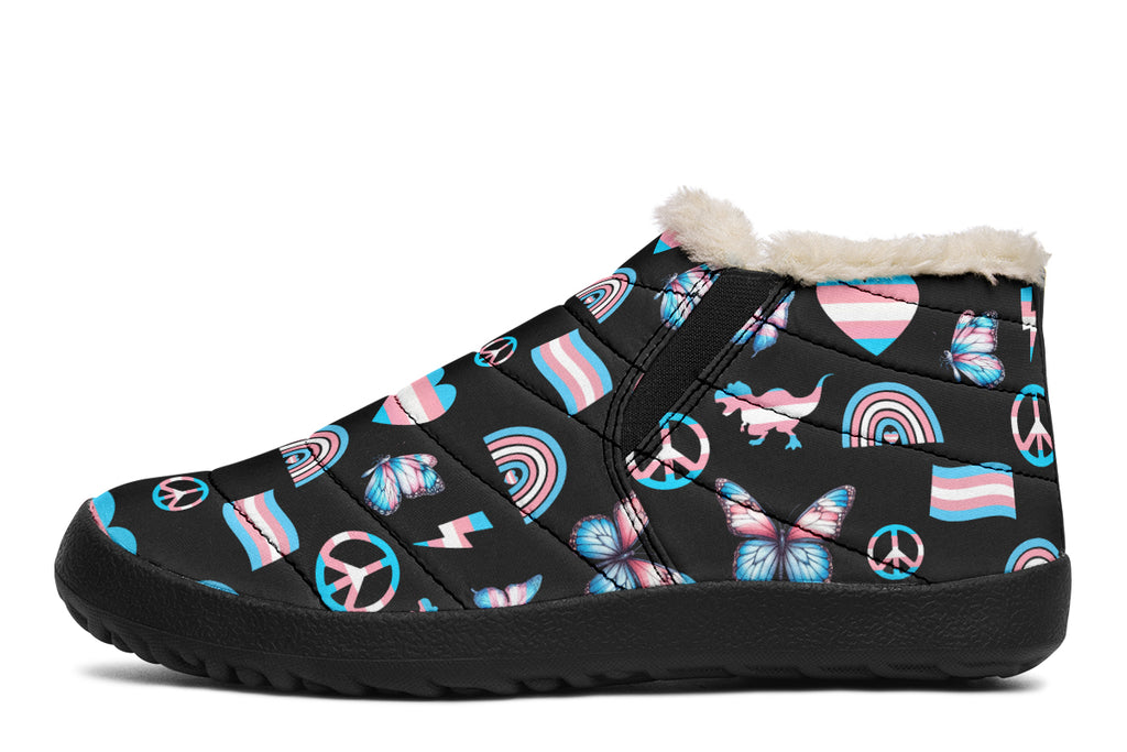 Trans Love Winter Shoes - Offbeat Sweetie