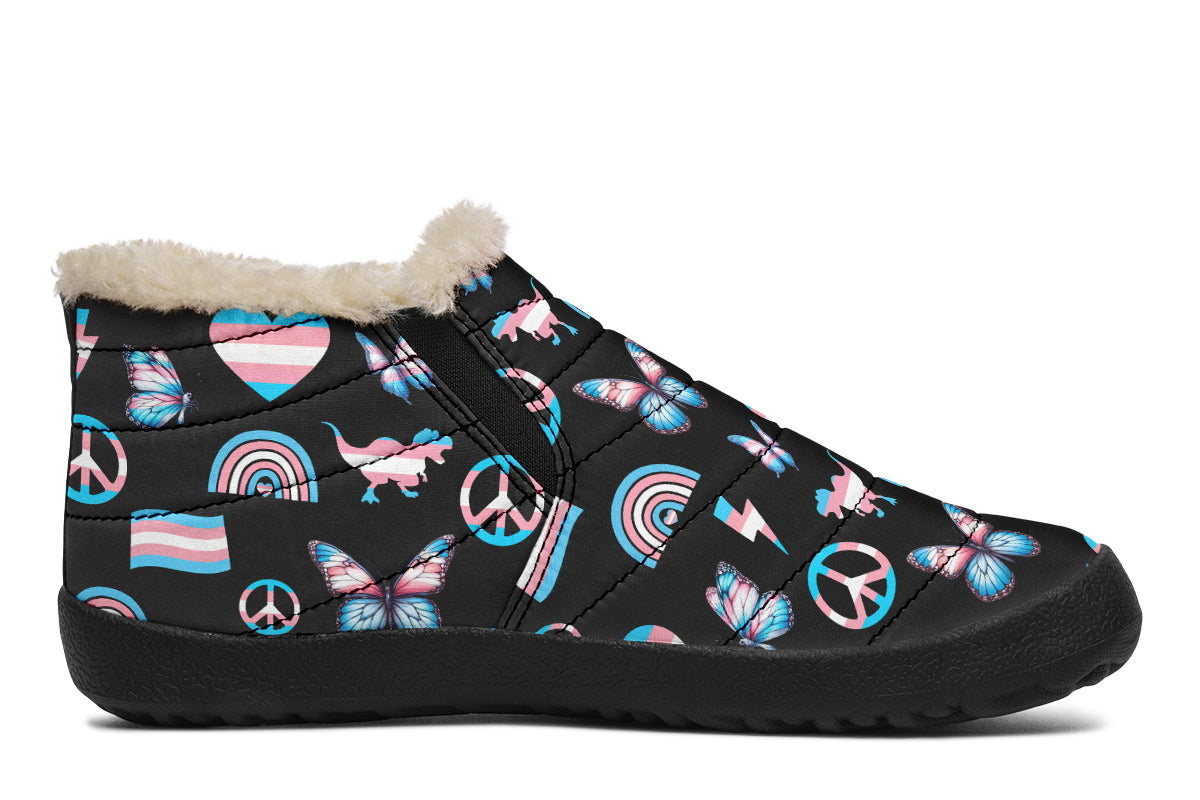 Trans Love Winter Shoes - Offbeat Sweetie