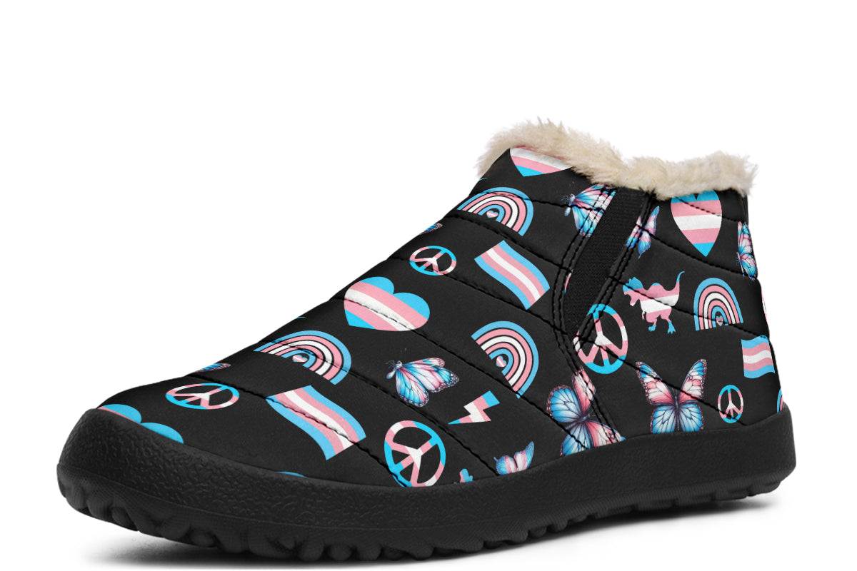 Trans Love Winter Shoes - Offbeat Sweetie