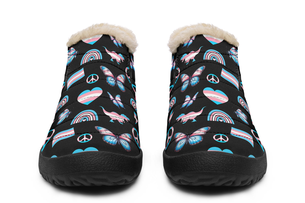 Trans Love Winter Shoes - Offbeat Sweetie