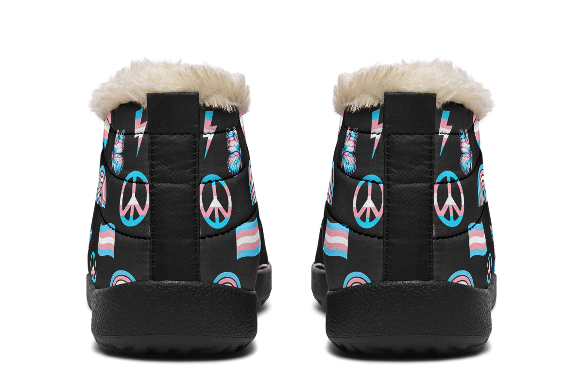 Trans Love Winter Shoes - Offbeat Sweetie