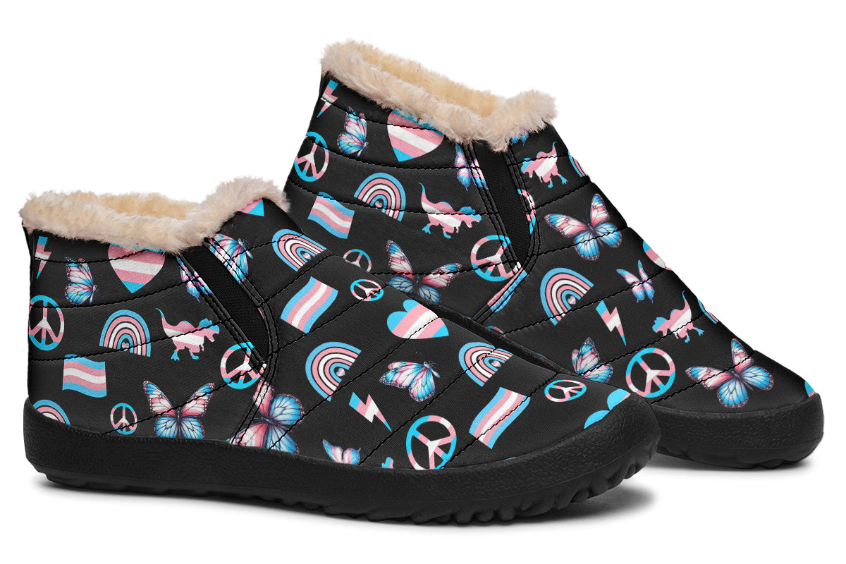 Trans Love Winter Shoes - Offbeat Sweetie