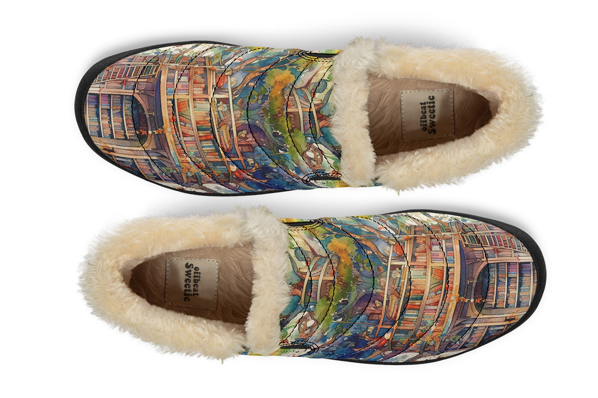 Tree Library Winter Shoes - Offbeat Sweetie