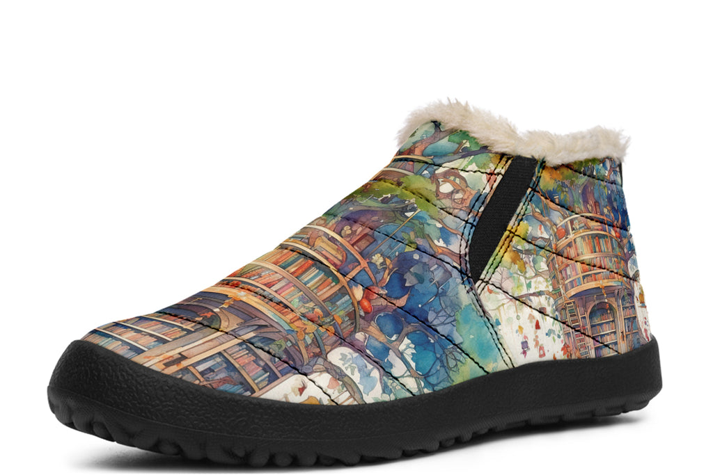 Tree Library Winter Shoes - Offbeat Sweetie