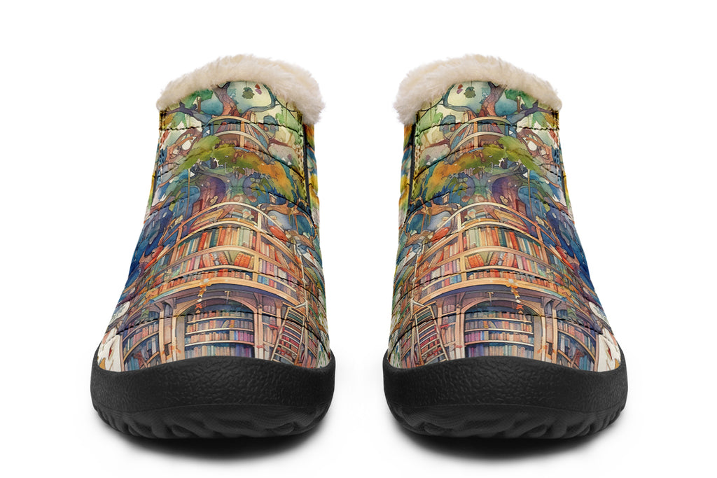 Tree Library Winter Shoes - Offbeat Sweetie