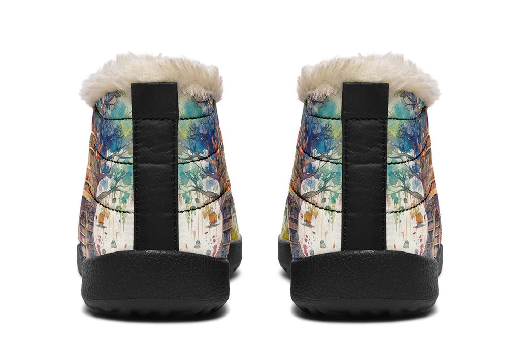 Tree Library Winter Shoes - Offbeat Sweetie