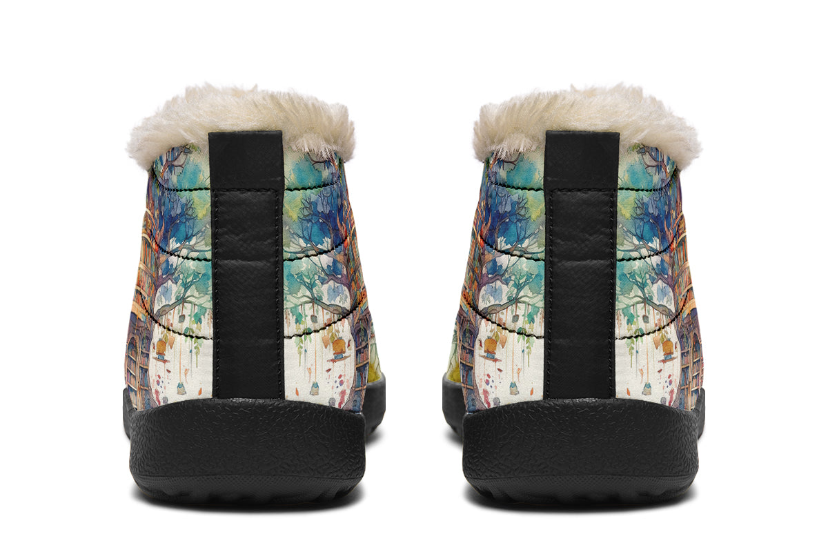 Tree Library Winter Shoes - Offbeat Sweetie