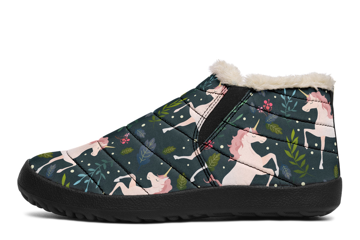 Unicorn Garden Winter Shoes - Offbeat Sweetie