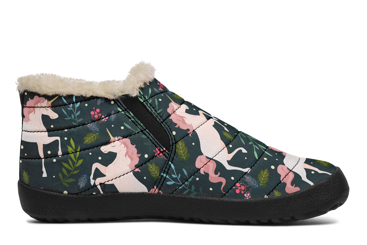 Unicorn Garden Winter Shoes - Offbeat Sweetie