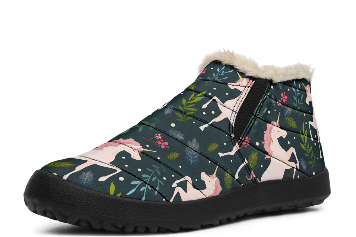 Unicorn Garden Winter Shoes - Offbeat Sweetie