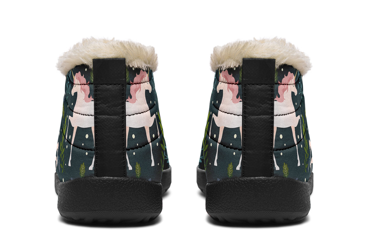 Unicorn Garden Winter Shoes - Offbeat Sweetie