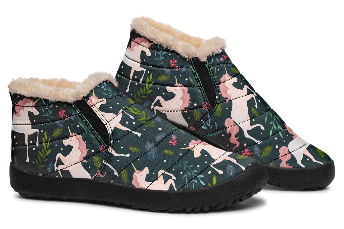 Unicorn Garden Winter Shoes - Offbeat Sweetie